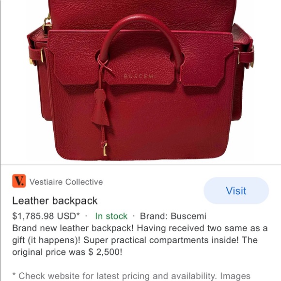 Authentic buscemi back pack - Picture 7 of 10